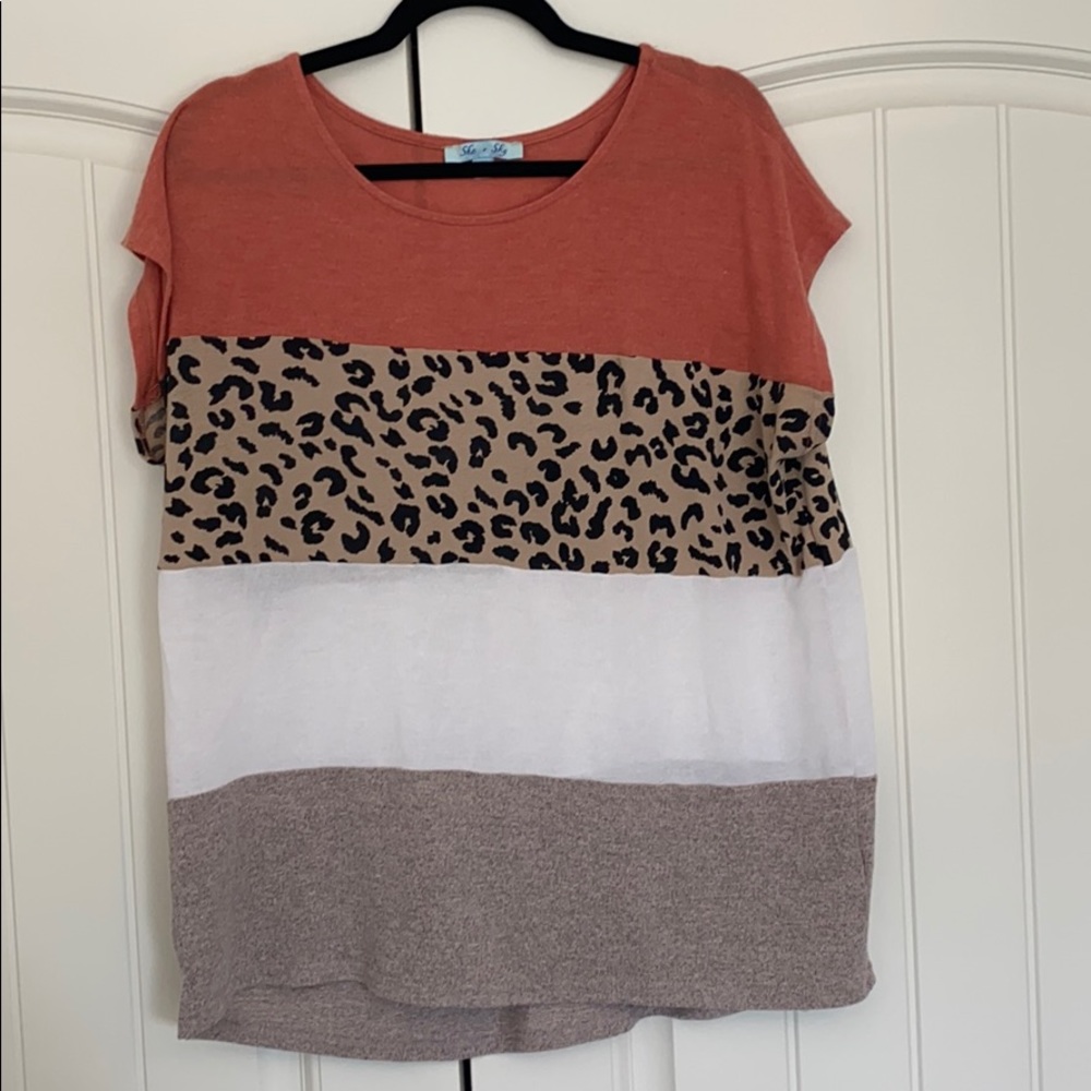 Knit striped top